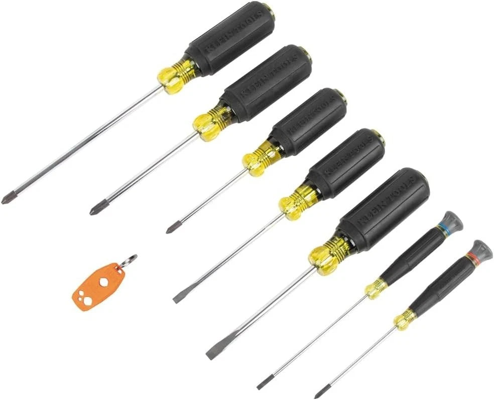 8-Piece Precision Insulated Screwdriver Set with Comfort Grip & Magnetizer