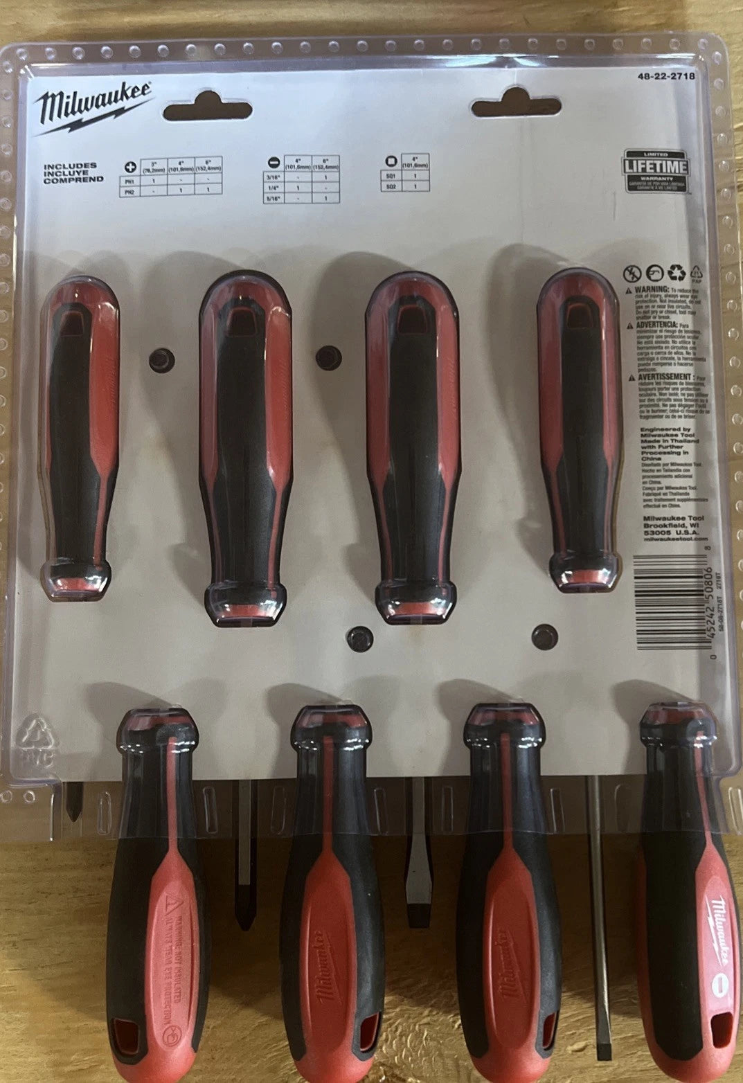 Milwaukee 8pc Screwdriver Set 48-22-2008