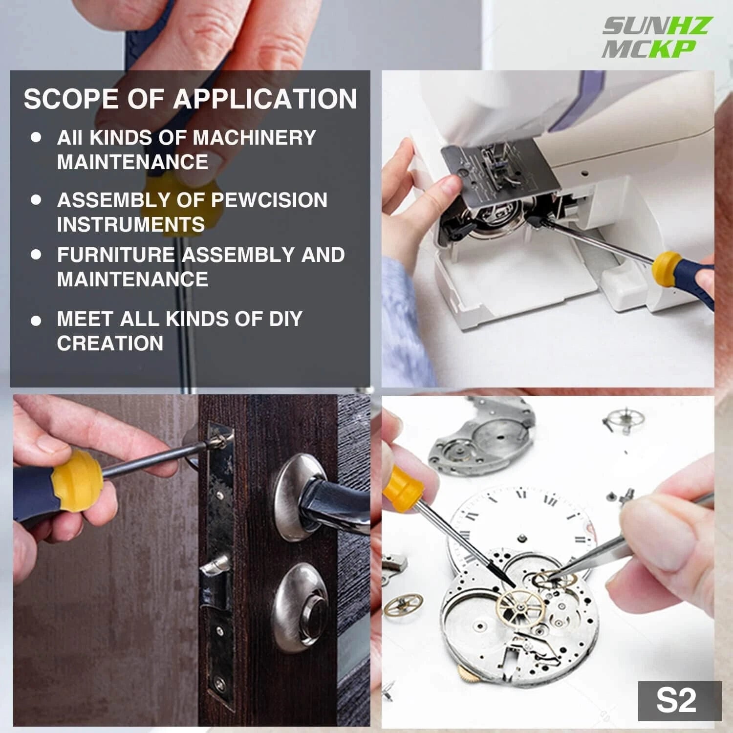 Magnetic Screwdriver Set - 66-Piece - S2 Alloy Steel - Precision Bits - Tool Box