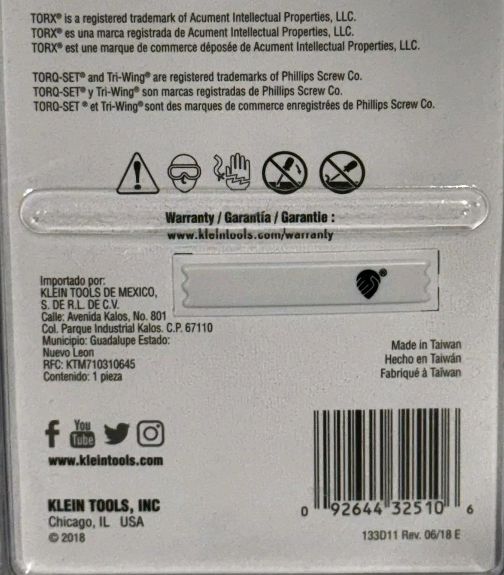 Klein Tools 32510 Magnetic Screwdriver with 32 Tamperproof Bits