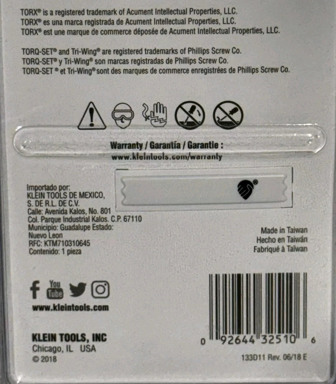 Klein Tools 32510 Magnetic Screwdriver with 32 Tamperproof Bits
