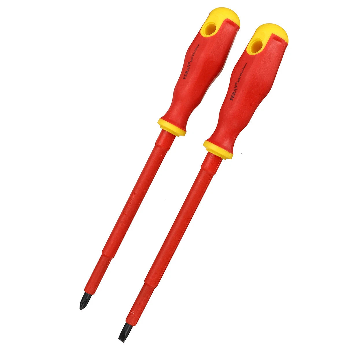 Slotted & Phillips Electrician's Insulated Magnetic Hand Screwdriver Tool Set