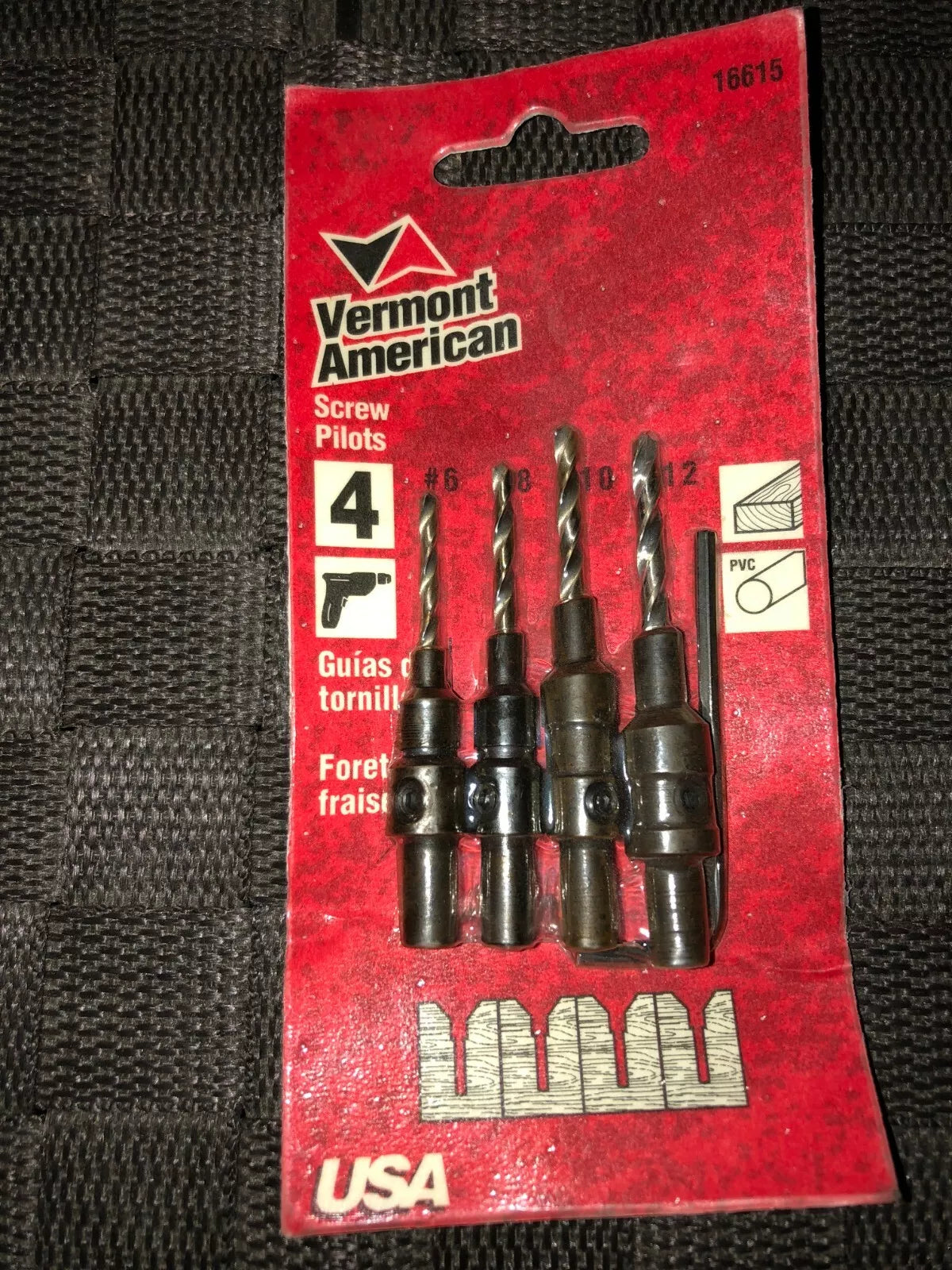Vermont American 16615 Steel Wood Screw Pilot Set 4 pc.