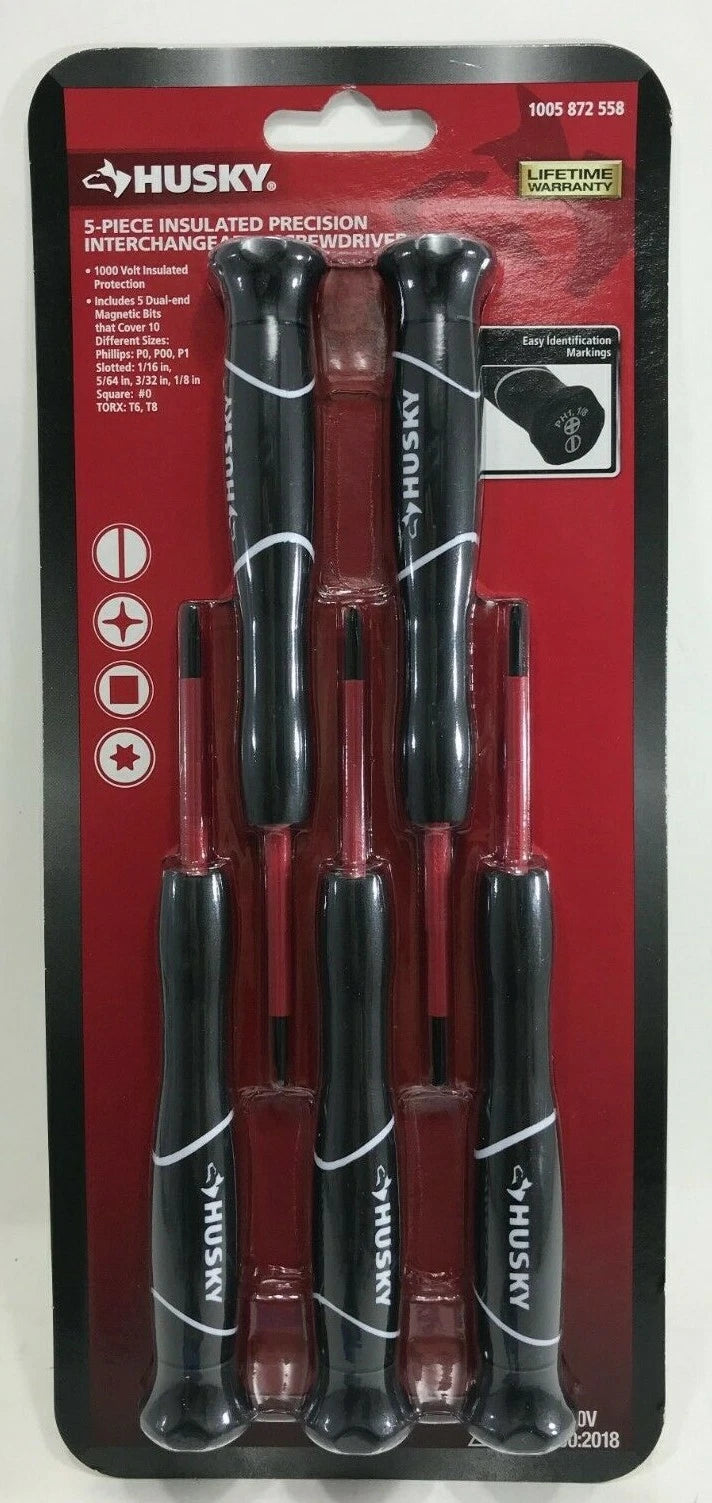 Husky - 272300050 - Insulated Precision Screwdriver Set - 5-Piece