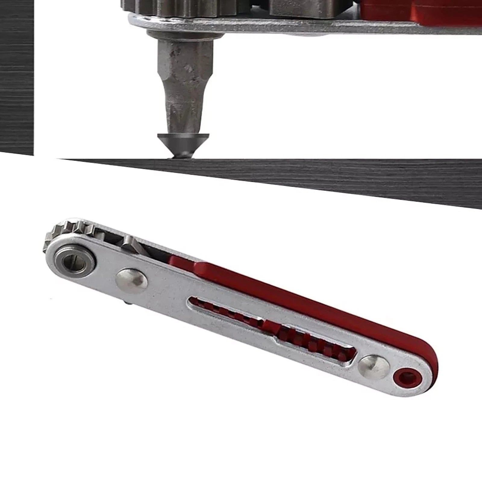 Chrome Vanadium Steel 15 teeth Two-way Ratchet Wrench Screwdriver Set Drill Bit