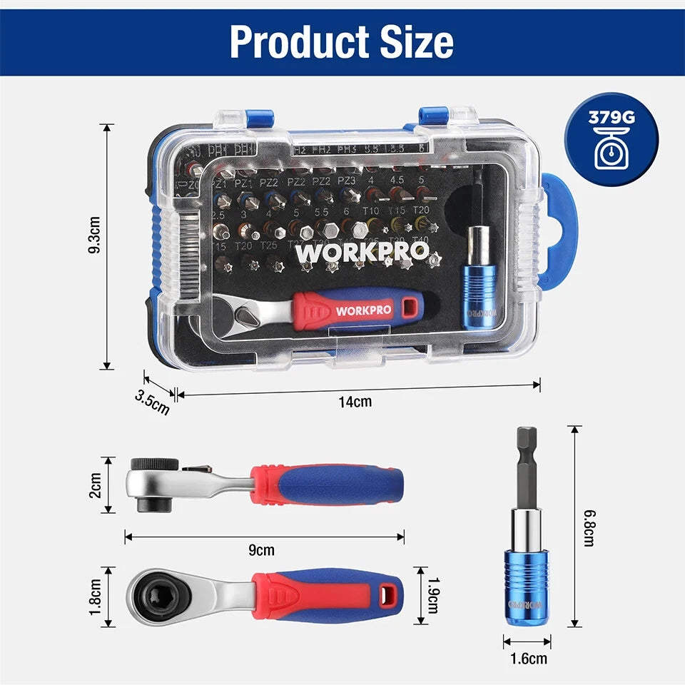 Mini Ratchet Wrench and 41PCS Screwdriver Bits Set Quick Release Ratchet Wrench