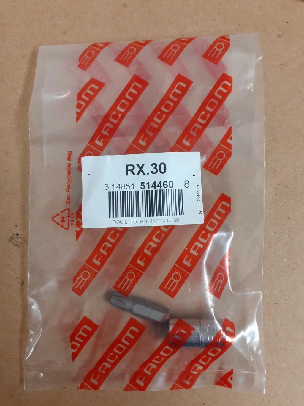 Facom 1/4" Bit Holder R245 and Torx Bits T7 T30