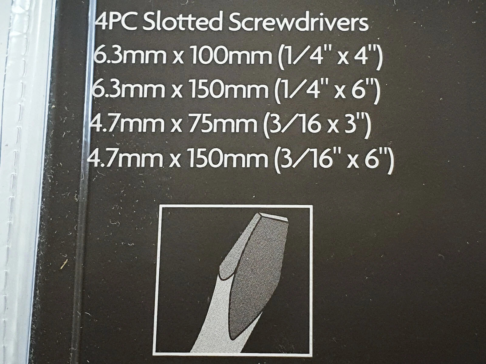 Screwdriver Set 6 PCS Slotted Flat and Cross Point Philips Screwdriver