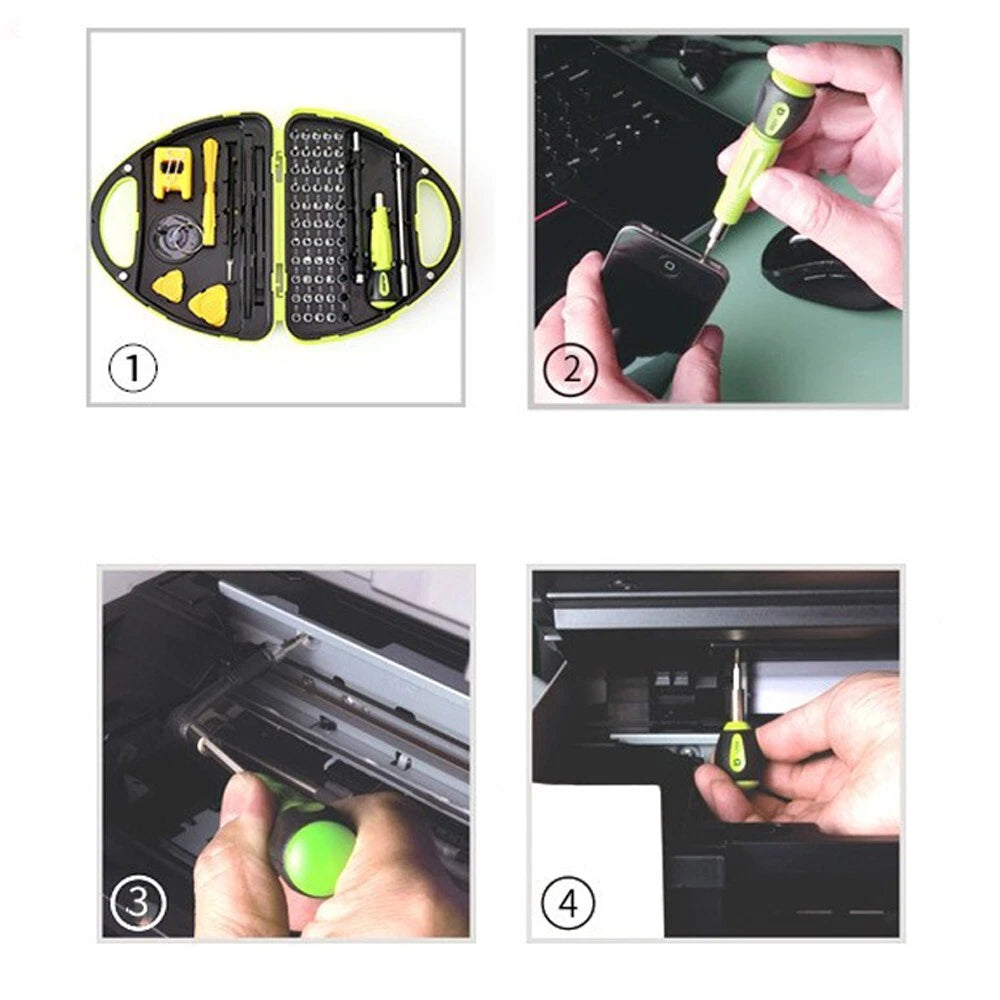 HUIJIAQI No. 8934 67pcs in 1 Screwdriver Repair Hand Tool Kit With Storage Case