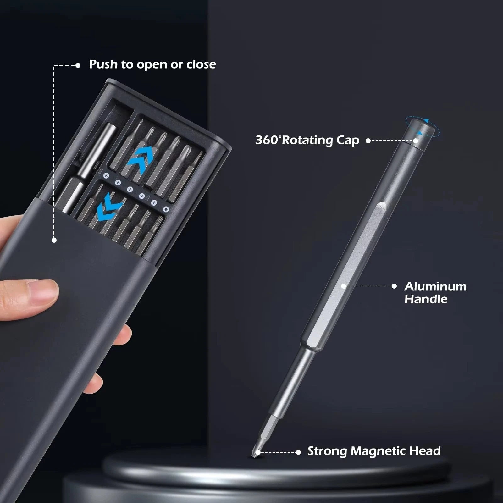 Precision Screwdriver Set 25 in 1 Phillips Torx Hexagonal Flat Head Magnetic
