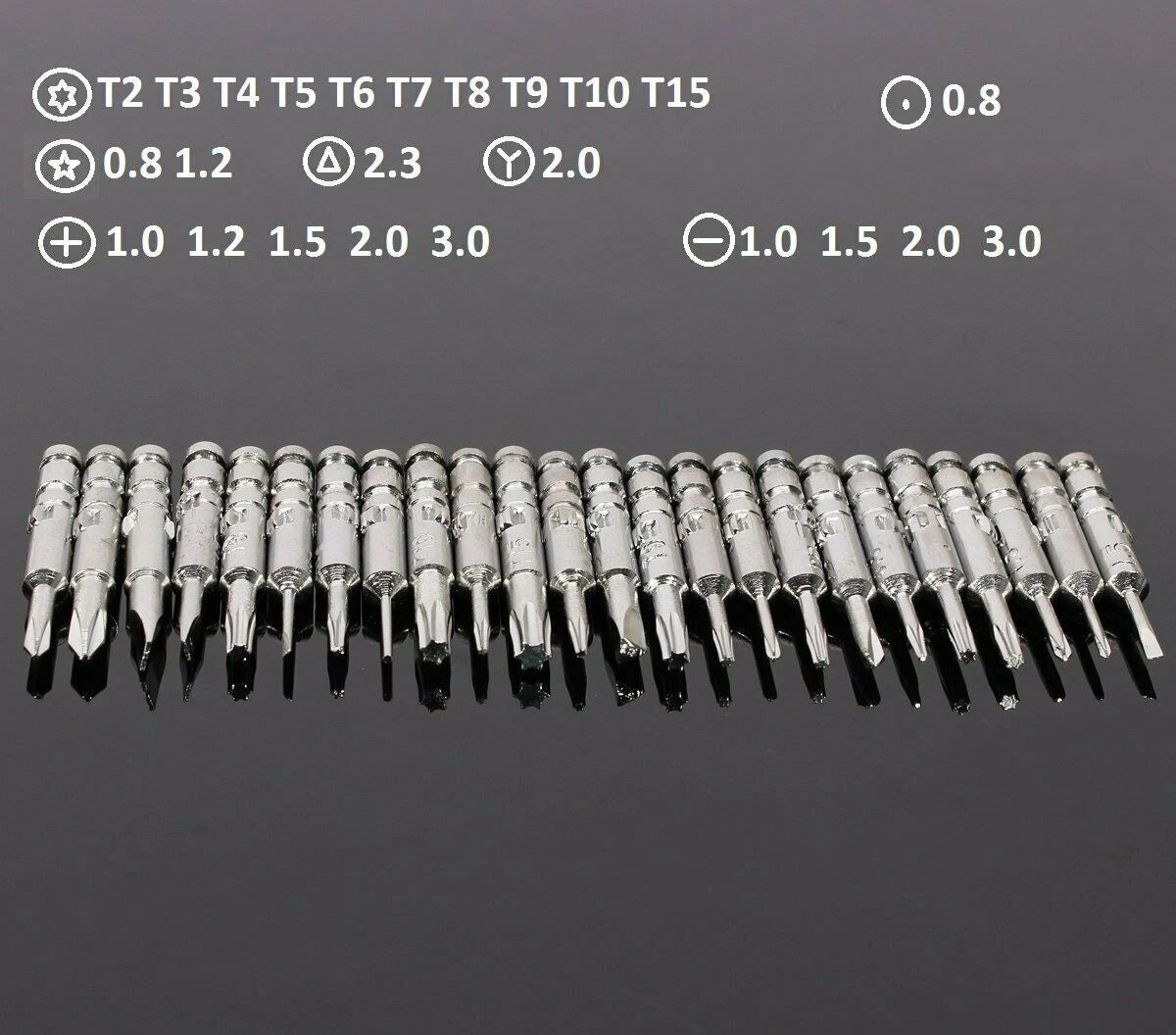 Screwdriver Set Magnetic 25 in 1 Small Screwdriver Set for Repair Electronics HO