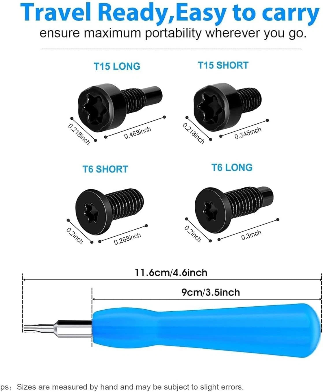 Ring Doorbell Screwdriver Replacement with 16 Pcs of Screws, for Battery Change,