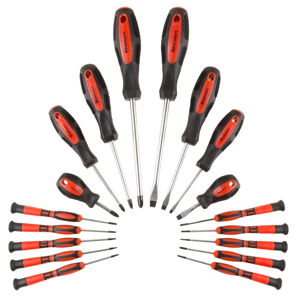 75-HT4088 18 Piece Screwdriver Set with Wall Mount and Magnetic Tips-