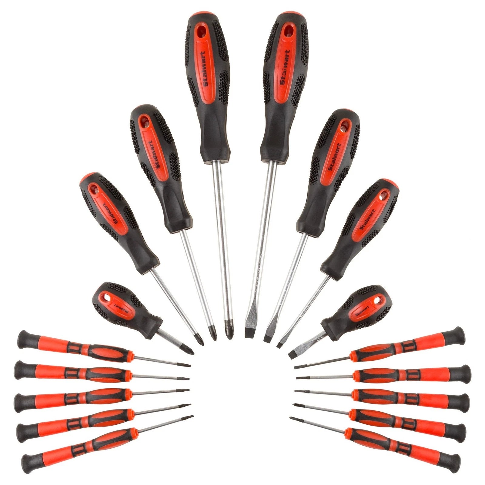 75-HT4088 18 Piece Screwdriver Set with Wall Mount and Magnetic Tips-