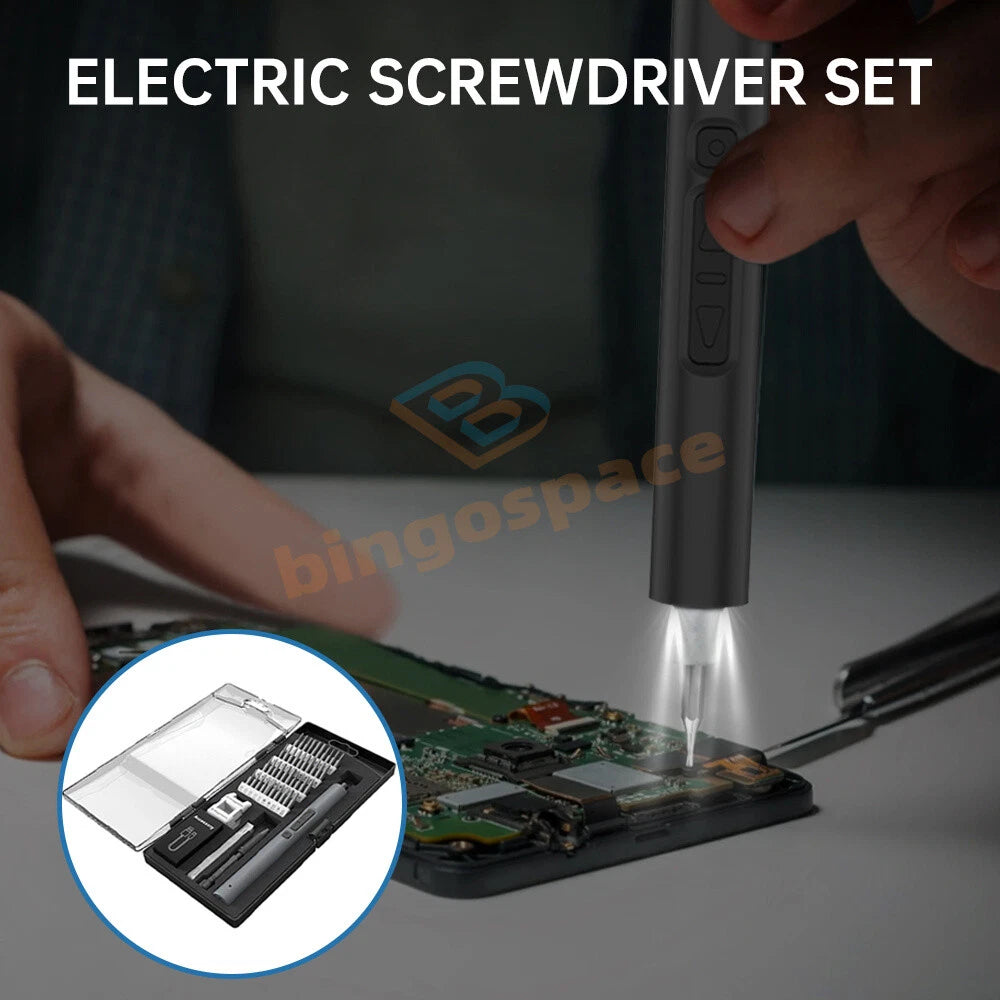 Mini Electric Screwdriver Cordless Precision Screwdriver Set with 40 Driver Bits