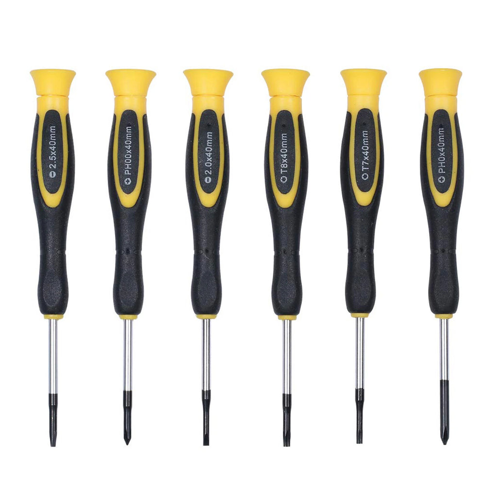 Precision Screwdriver Slotted For Glasses Electronics Toy Watch Set 6-Magnetic
