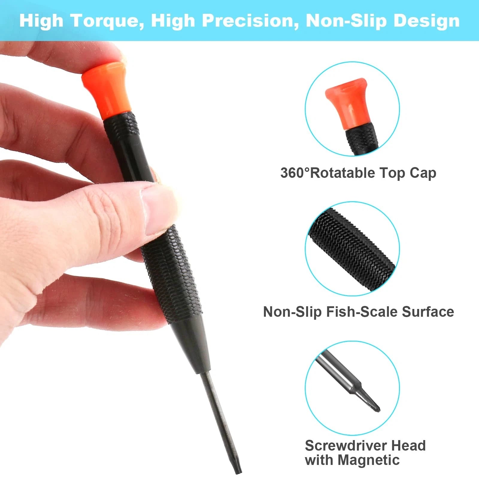 Precision Screwdriver Set, 25 PCS Small Screwdriver Set Magnetic, with Torx F...