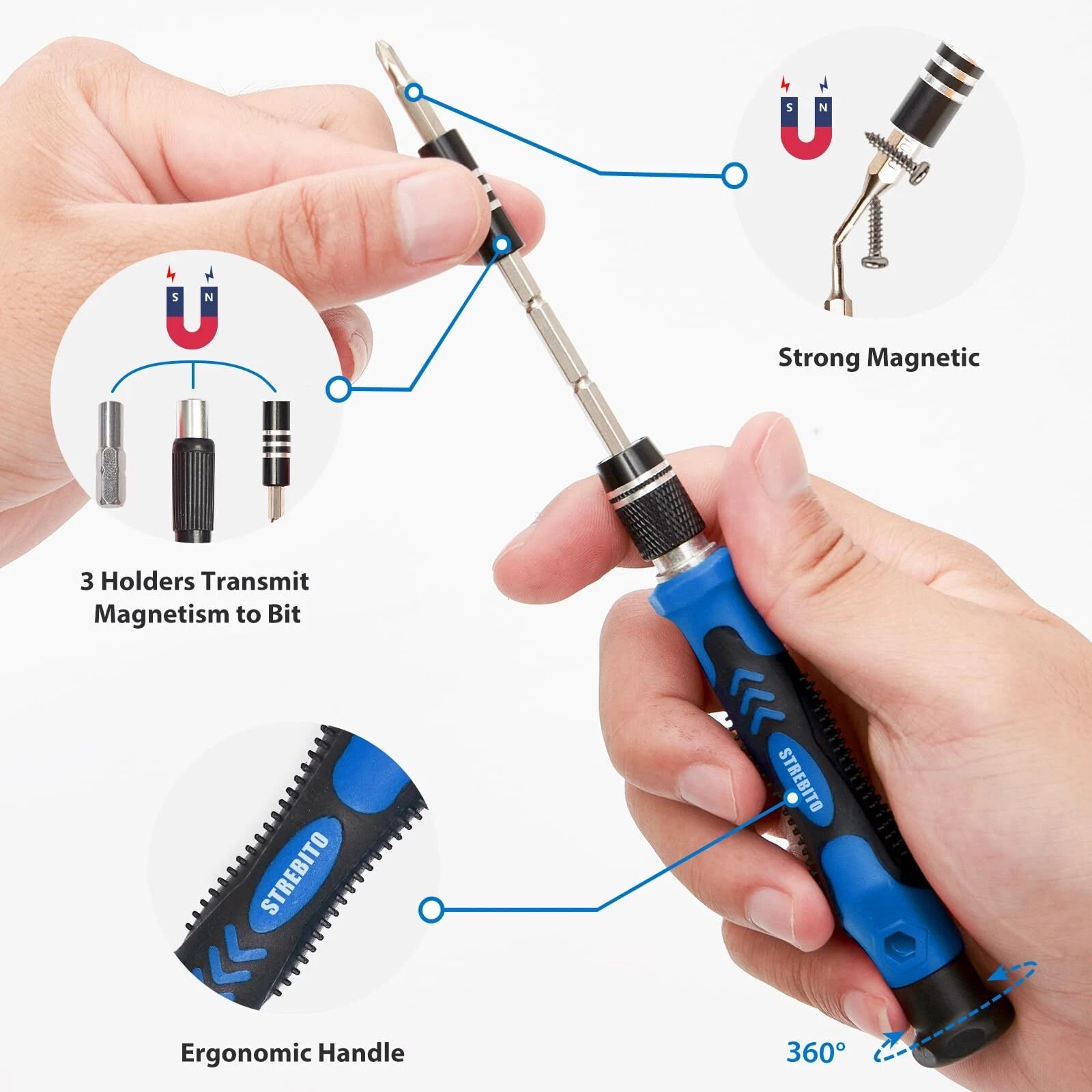 Electronics Precision Screwdriver Sets 142-Piece withMagnetic Repair Tool Kit