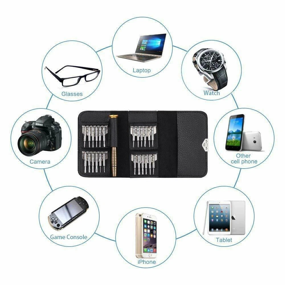 Screwdriver Set Magnetic 25 in 1 Small Screwdriver Set for Repair Electronics HO