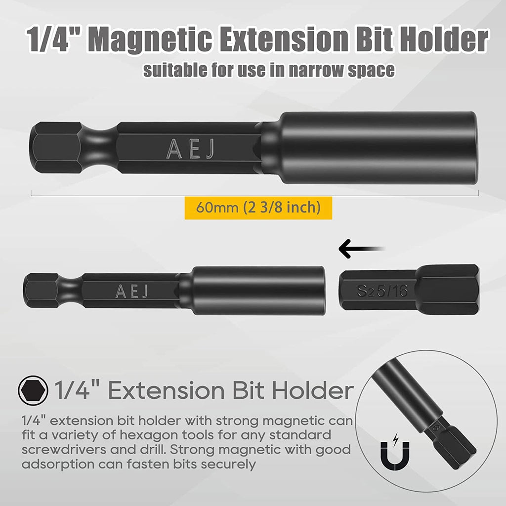 49-Pack Screwdriver Bit Set, Hex Head Drill Bit Set, Torx Square Slotted Phillip