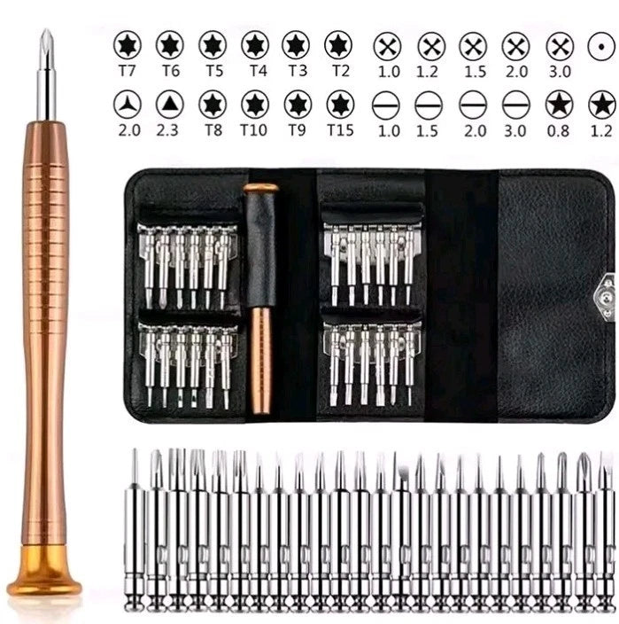 Precision Screwdriver Set-25 In 1 Tool Kit Mini Small Torx Bit Laptop Repair
