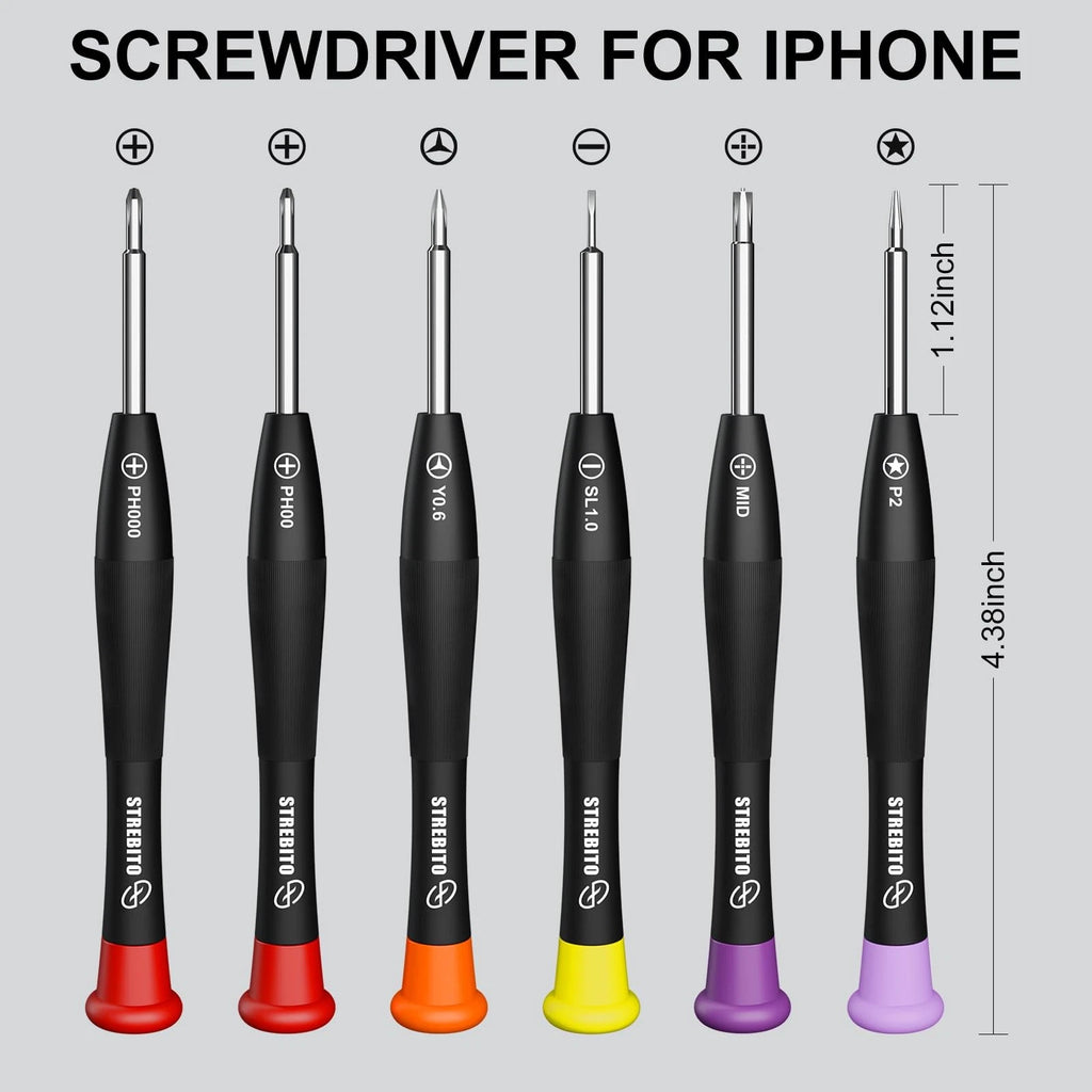 Cell Phone Screen Opening Repair Tools Kit Screwdriver Set for iPhone 13 14 15