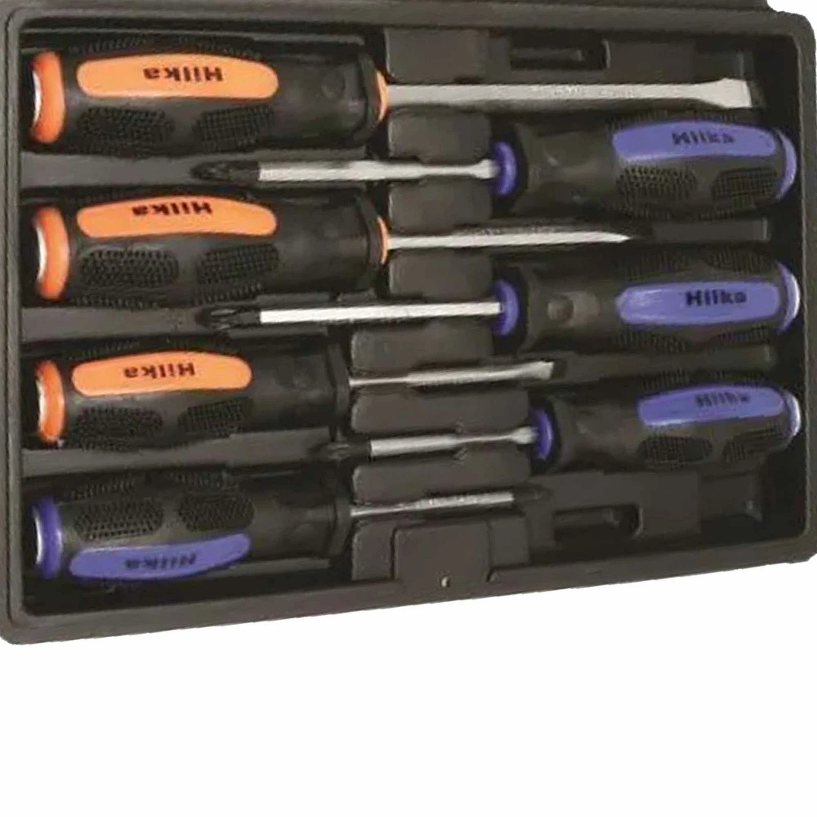 HEAVY DUTY MAGNETIC TIP GO THRU SCREWDRIVER SET CUSHION GRIP 7pc