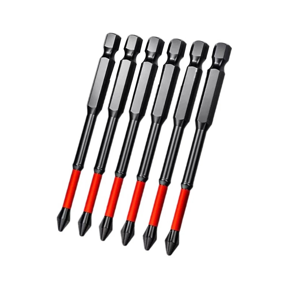 7PCS Magnetic Anti-Shock Batch Head High Hardness Non-slip Cross Screwdriver Nwv