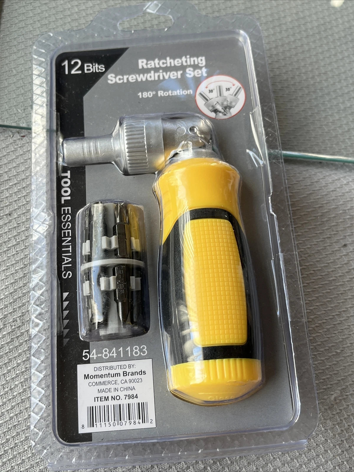Tool Essentials 12Bits Ratcheting Screwdriver Set