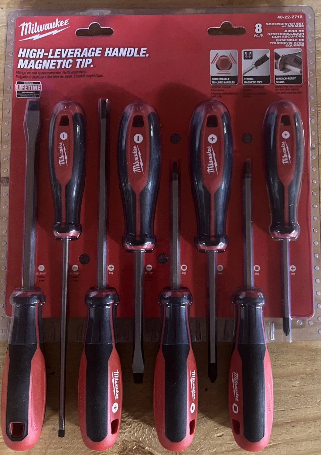 Milwaukee 8pc Screwdriver Set 48-22-2008