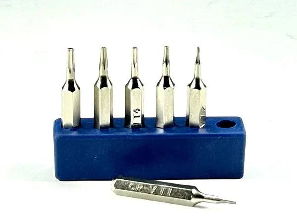 Torx Screwdriver micro Bit Set T1,T2, T3, T4, T5,TR6 /T6H Security Hex System 4