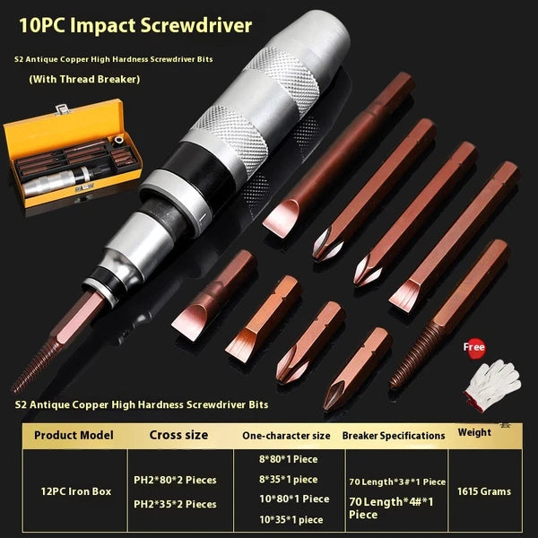 High Strength Impact Screwdriver,decapitated Screw Extractor,screw Removal Tool