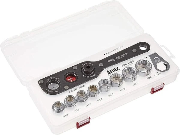 ANEX AOA-19S2 Offset adapter socket set S2  Narrow space work FedEx/DHL