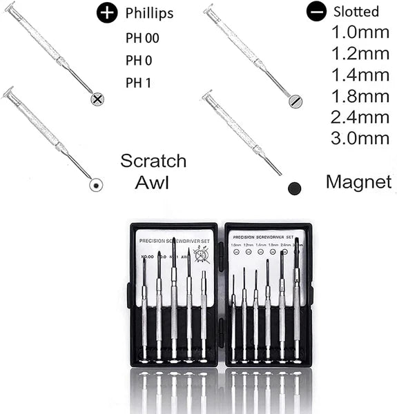 Durable Tiny Screwdriver Set with Rustproof Blades - Perfect for Jewelry & More