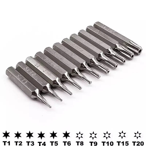 Torx  micro Bit Set T1 T2T3 T4 T5 T6 T8H T9H T10H T15H T20H for cellphone repair