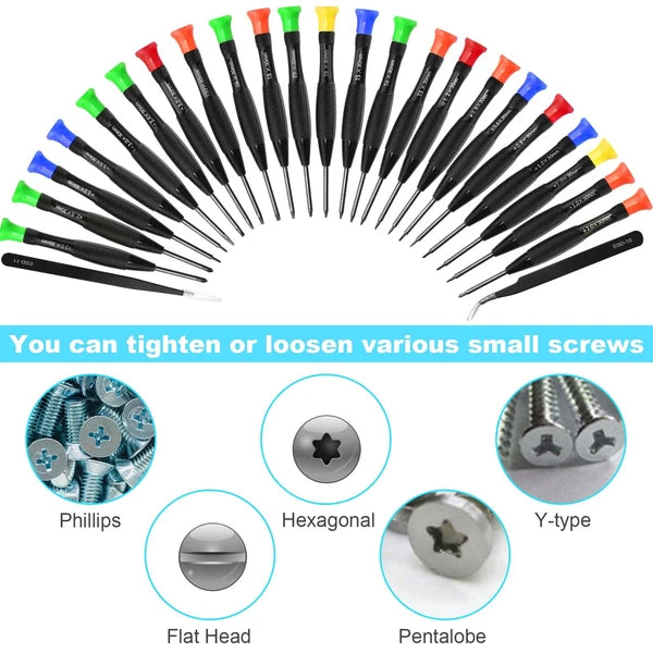 Precision Screwdriver Set, 25 PCS Small Screwdriver Set Magnetic, with Torx F...