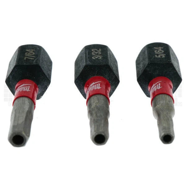 Milwaukee 48-32-4619 SHOCKWAVE 7-Piece Impact Security Bit Set, 1" Length