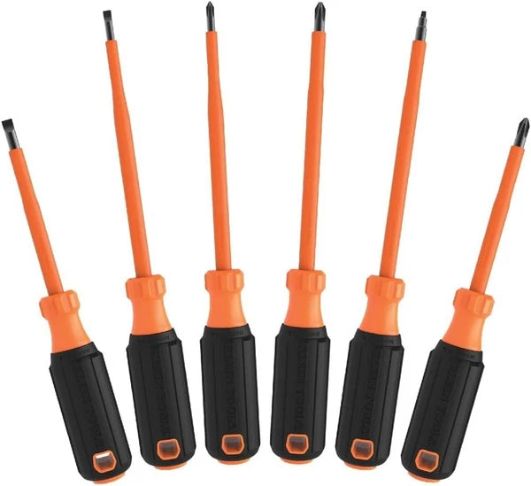 Klein Tools 85076INS Insulated Screwdriver Set, Made in USA, features 1000V Elec