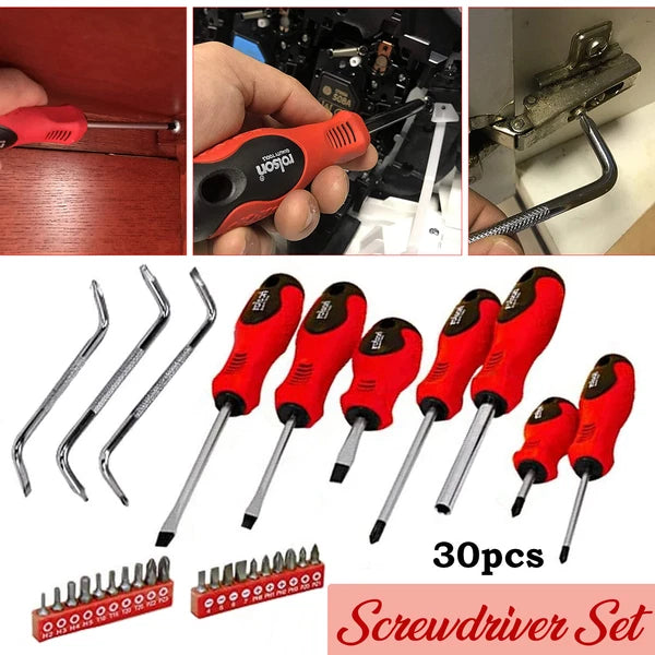 ROLSON 30PCS Magnetic Precision Screwdriver Set PC Phone Repair Tool Kit UK