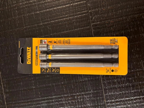 DEWALT 6-in. Magnetic Nut Driver Set, 3-piece: (1/4”- 5/16”- 3/8”) DWAFND3X6