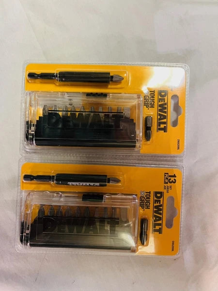 2-Pack DEWALT Tough Grip Steel Hex Shank Screwdriver Bit Set (13-Piece)
