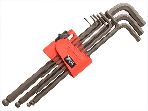 Wera 073596 9 Piece Ball End Hex-Plus Hexagon Allen Key Set Metric 1.5-10mm