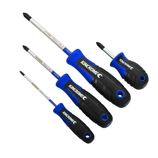 KINCROME 4 Piece TorqueMaster Phillips Screwdriver Set Magnetic Tip K5518