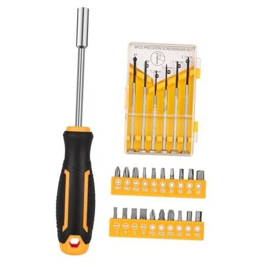 pcs General Household Tool Set, Includes Precision Screwdrivers, Bits 27