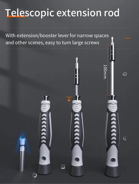 Precision Screwdriver Set 130 in 1 Portable Hand Tool Kits Magnetic Bits Small