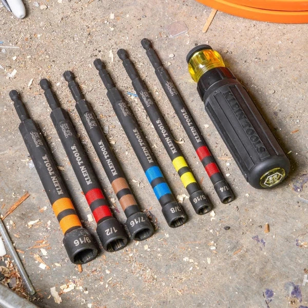 516PNDHC 5/16-Inch Magnetic Color-Coded Power Nut Driver, SAE, Impact-Rated H...