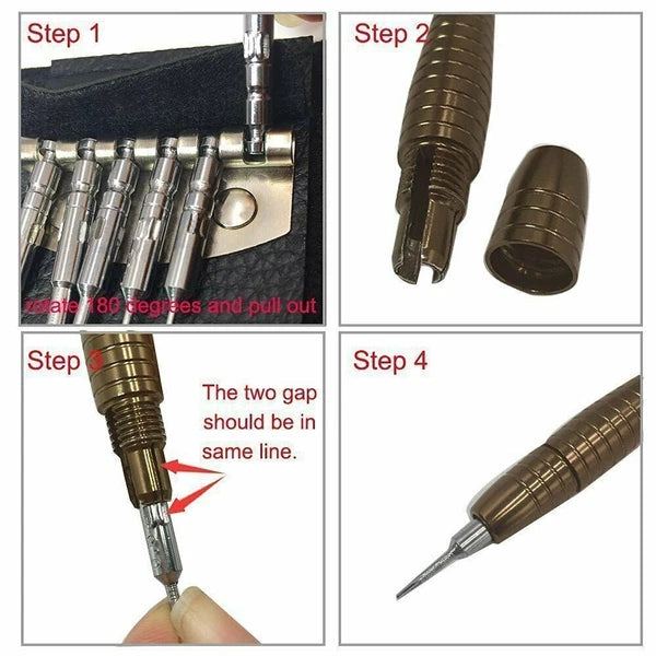 Screwdriver Set Magnetic 25 in 1 Small Screwdriver Set for Repair Electronics HO