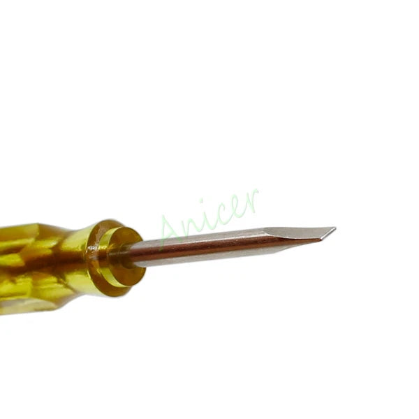 Mini Size 45mm x 2mm Slotted Flat / Phillips Cross Screwdrivers Tool Yellow