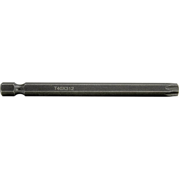 T40 Torx/Star Driver Bits - Quick Change Shank - Industrial Steel - Impact Rated