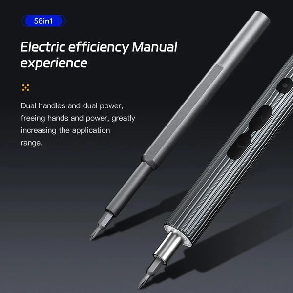 58 in 1 Electric Screwdriver Set Precision Tools Rechargeable Small Kit Wireless